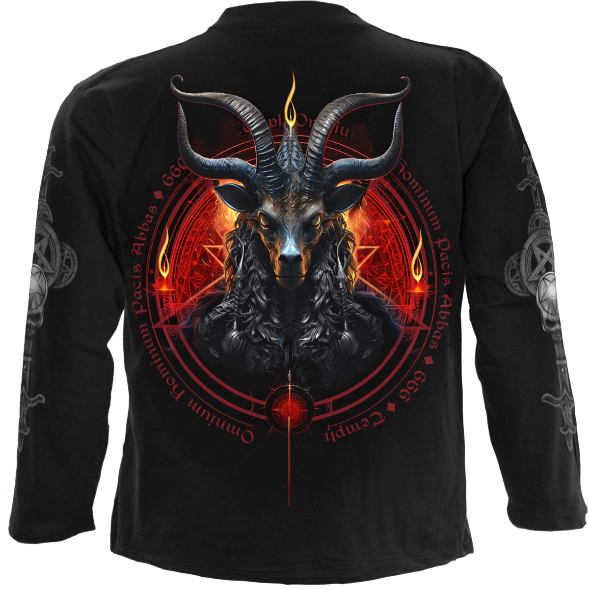Langarmshirt Spiral Baphomet