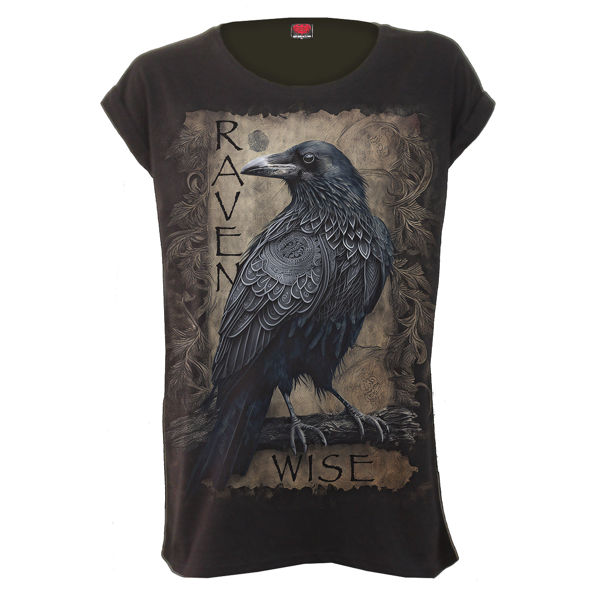 Tops – Kurzarm Spiral Raven Wise