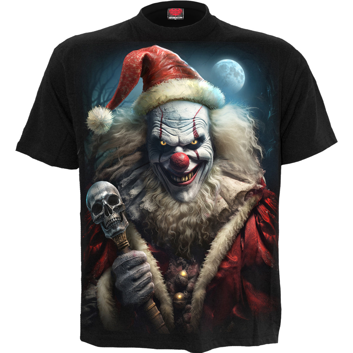 T-Shirt Spiral Santa Clown