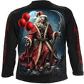 Bild in Galerie-Betrachter laden, Langarm-T-Shirt Spiral Santa Clown

