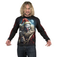 Bild in Galerie-Betrachter laden, Langarm-T-Shirt Spiral Santa Clown
