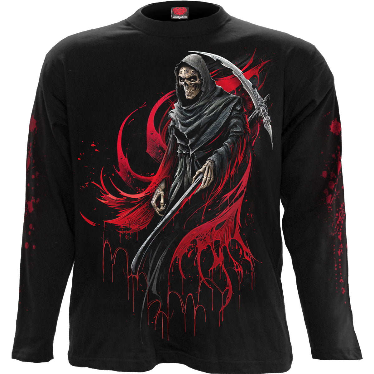 Long-sleeved T-shirt Spiral Screaming Death