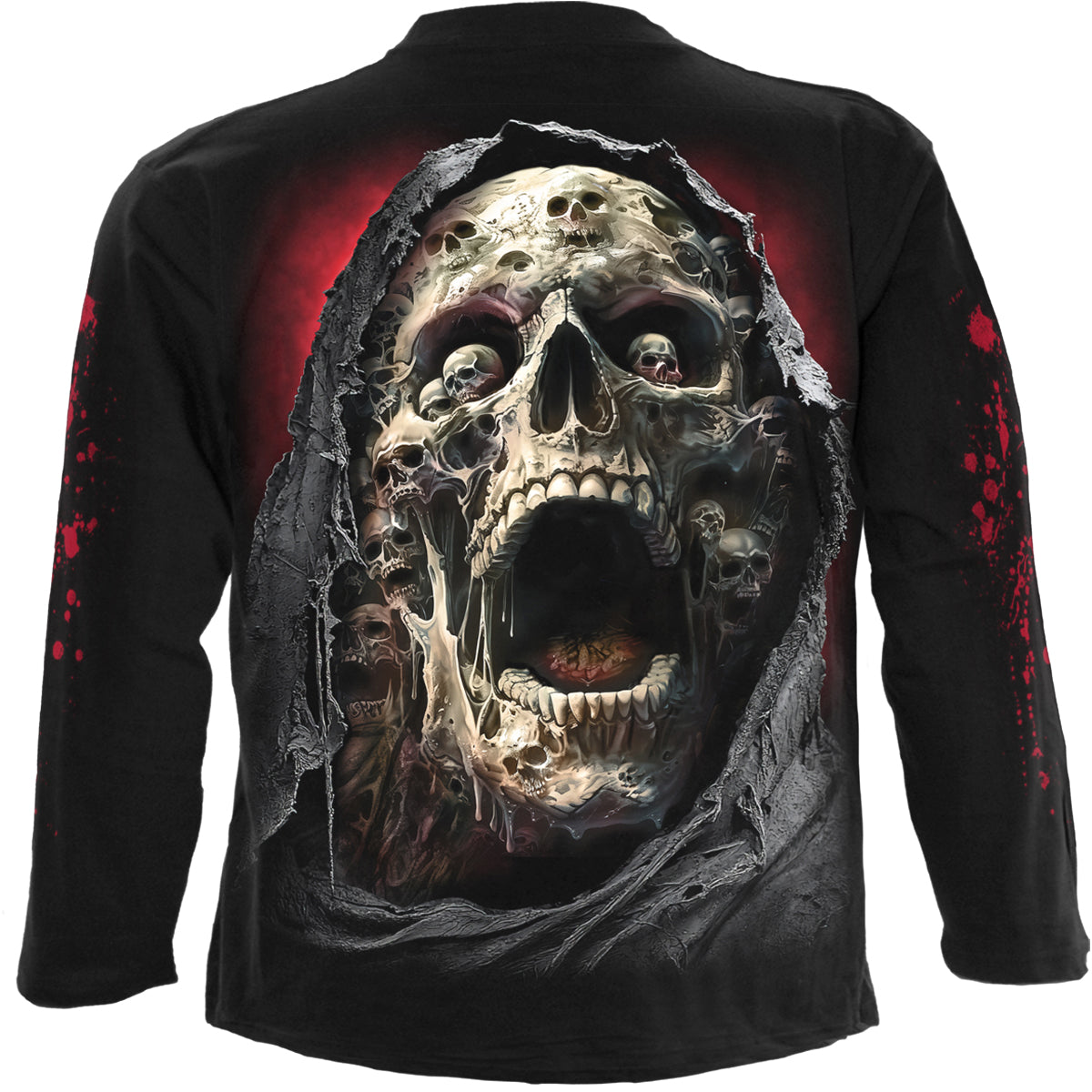 Long-sleeved T-shirt Spiral Screaming Death