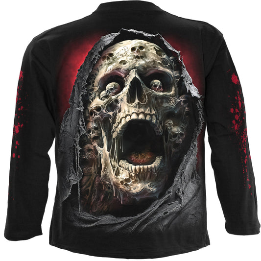 Long-sleeved T-shirt Spiral Screaming Death
