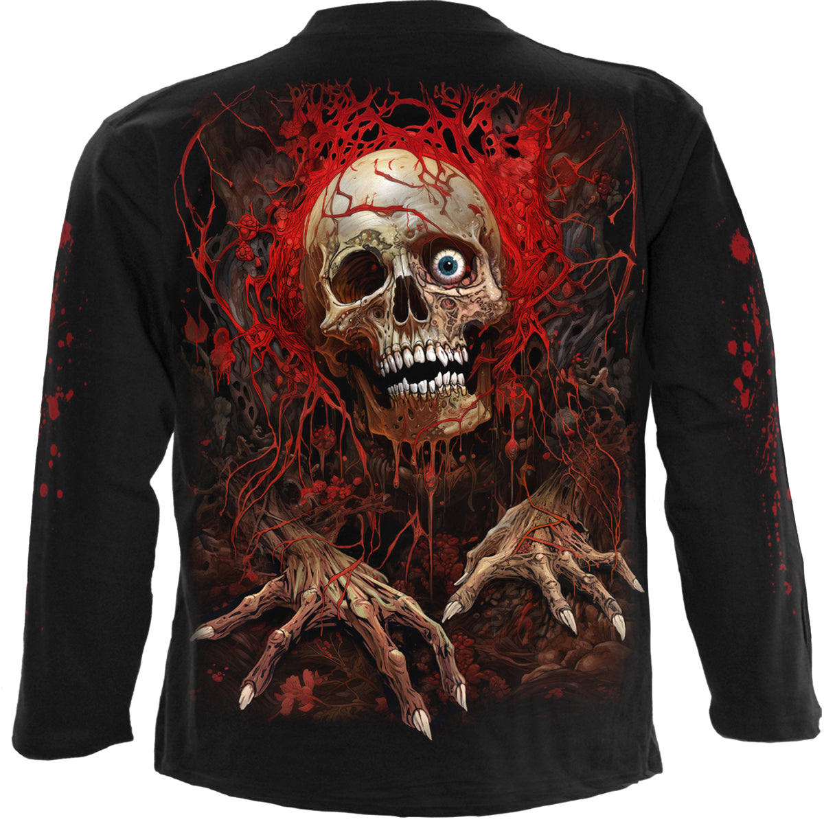 Long-sleeved T-shirt Spiral Creeping Curse