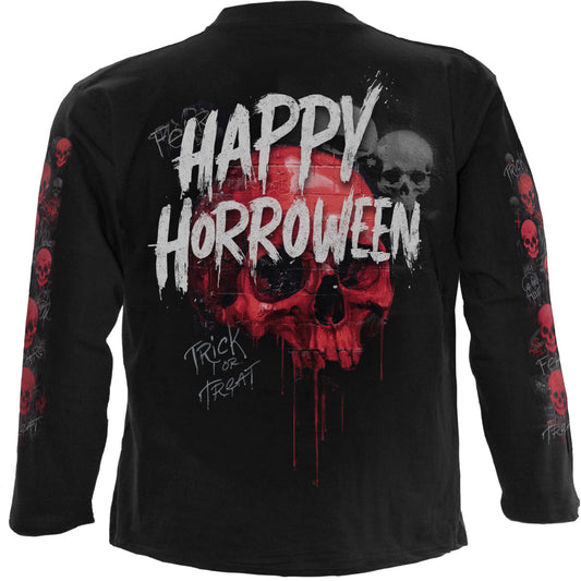 Long-sleeved T-shirt Spiral Happy Horroween