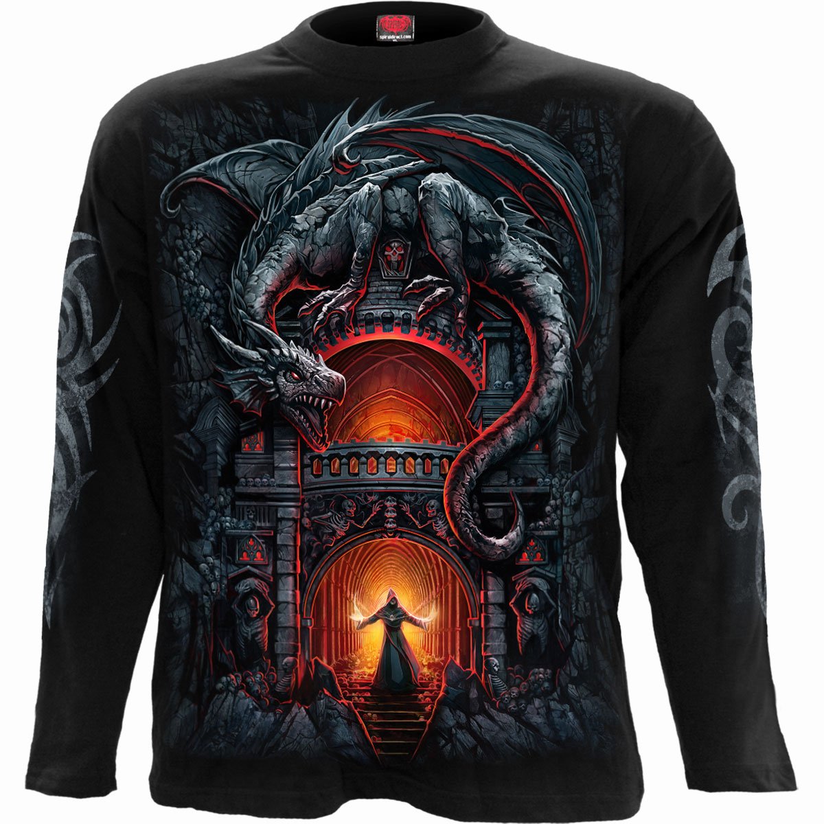 Long-sleeved T-shirt Spiral Dragon's Lair