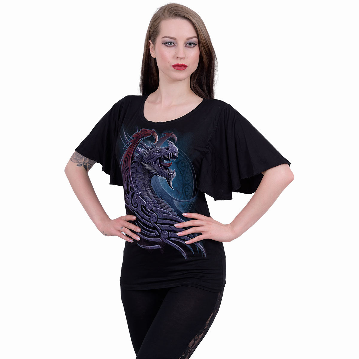 Tops - Short Sleeve Spiral Dragon Born