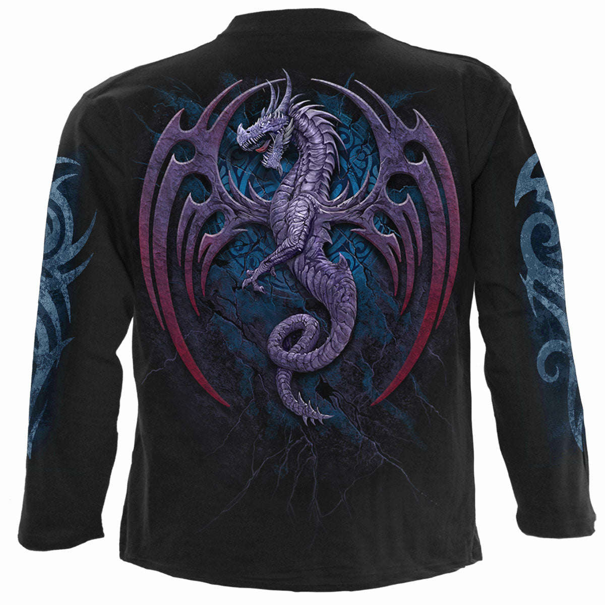 Long-sleeved T-shirt Spiral Dragon Borne