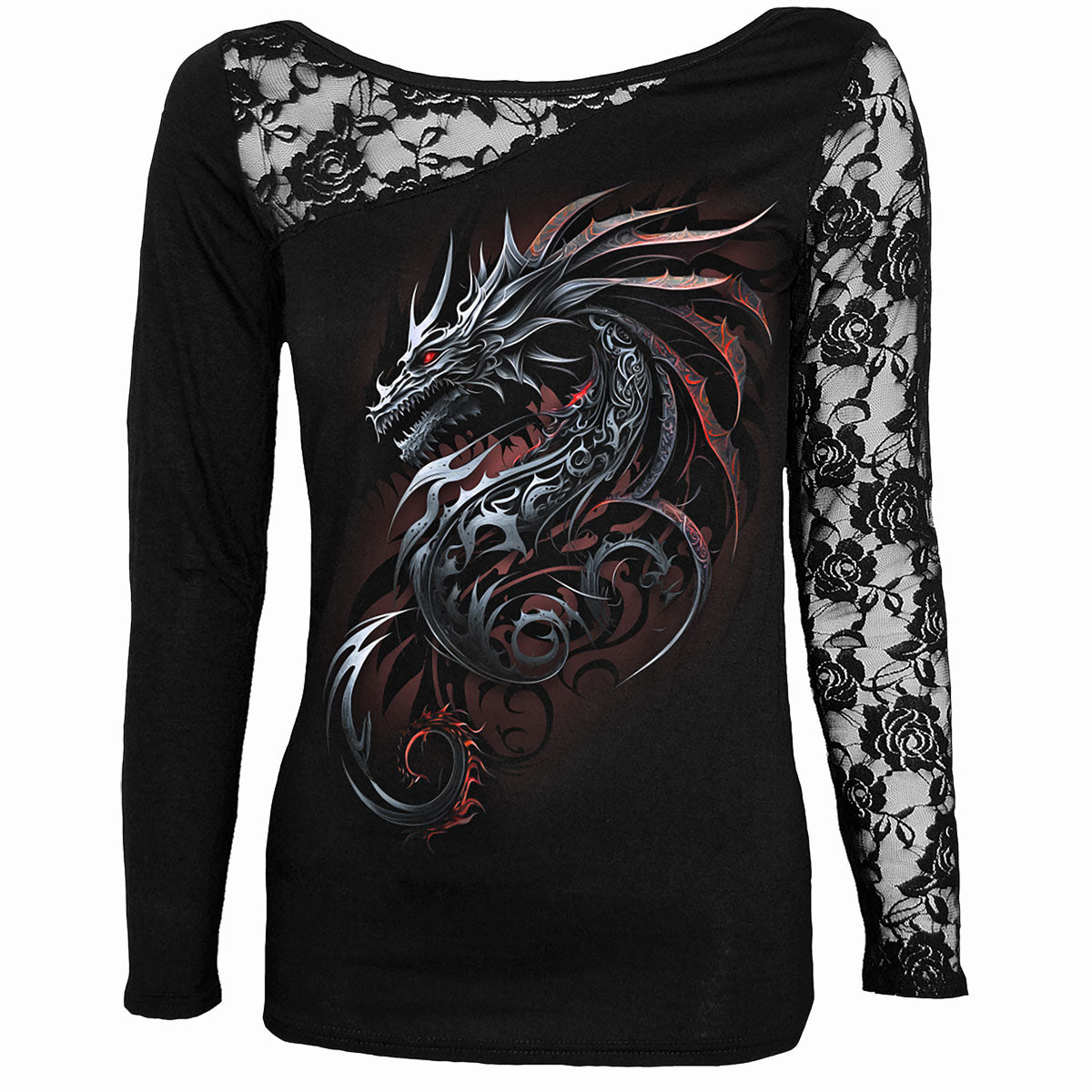 Langarm-T-Shirt Spiral Drachensplitter