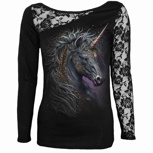 Long-sleeved T-shirt Spiral Celtic Unicorn