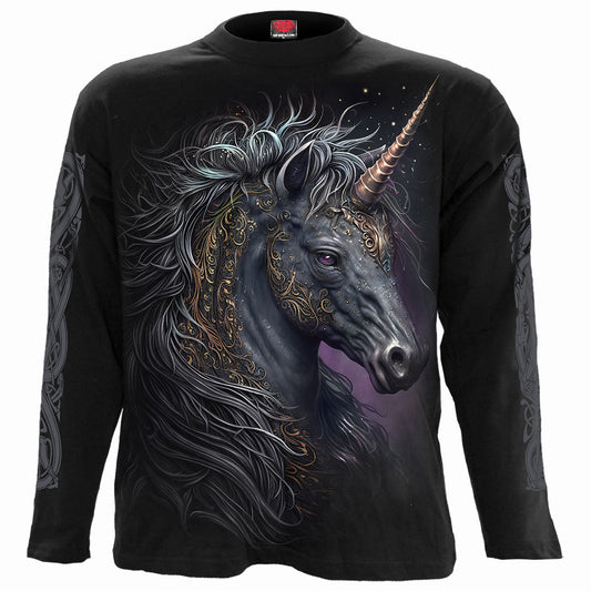 Long-sleeved T-shirt Spiral Celtic Unicorn
