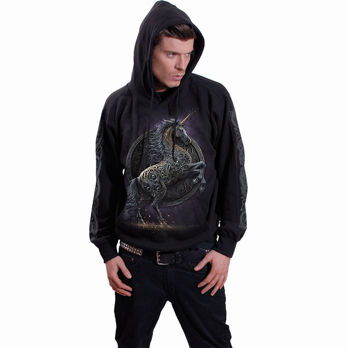 Kapuzenpulli Spiralförmiges Keltisches Einhorn
