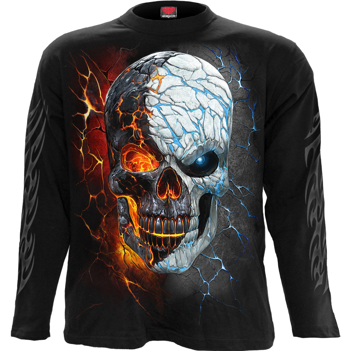 Long-sleeved T-shirt Spiral Divided Soul
