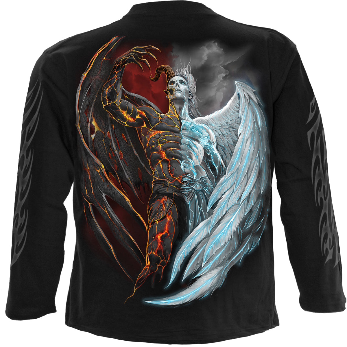 Long-sleeved T-shirt Spiral Divided Soul