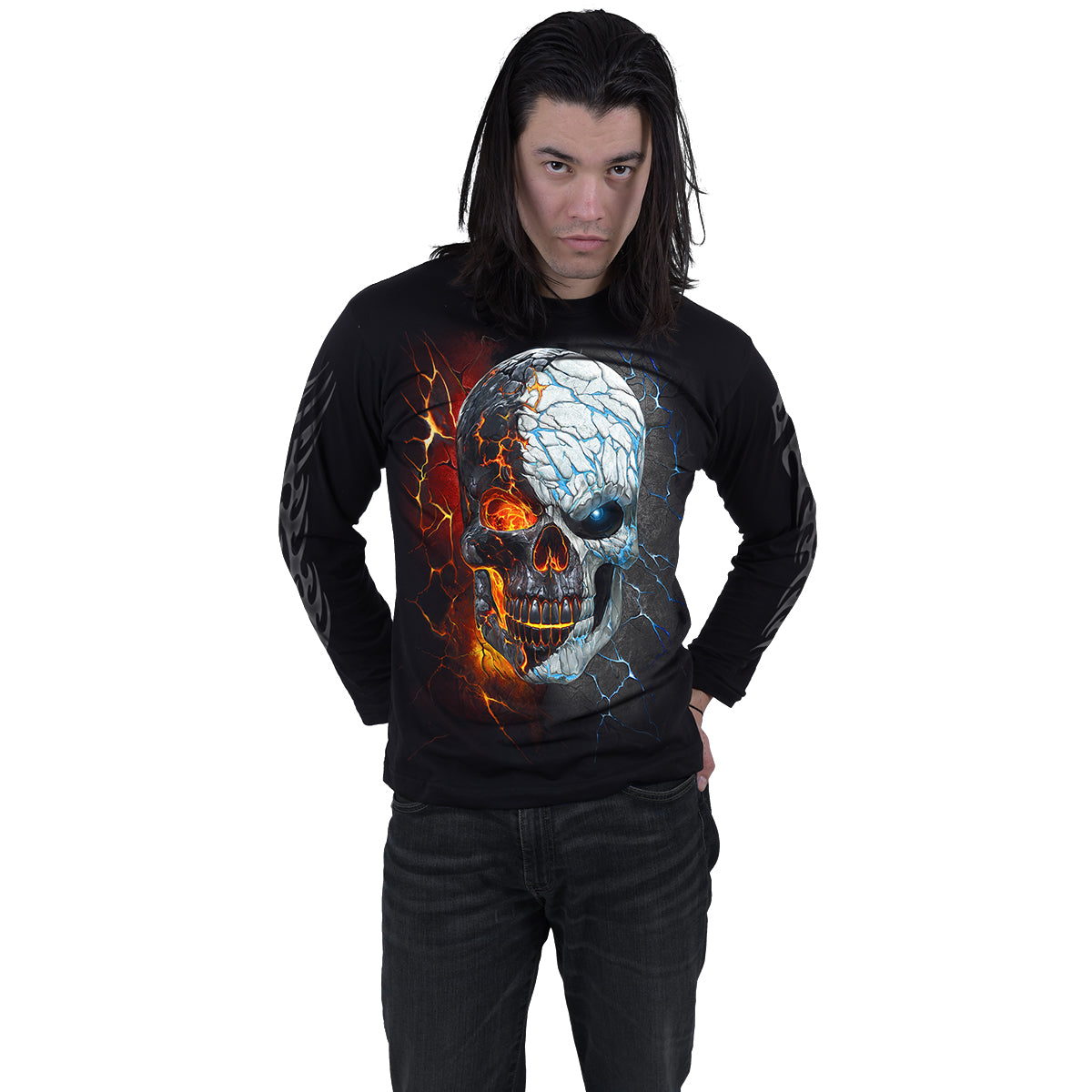 Long-sleeved T-shirt Spiral Divided Soul