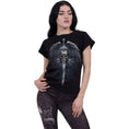 Load image into Gallery viewer, Tops - Short Sleeve Spiral Angel Sword
