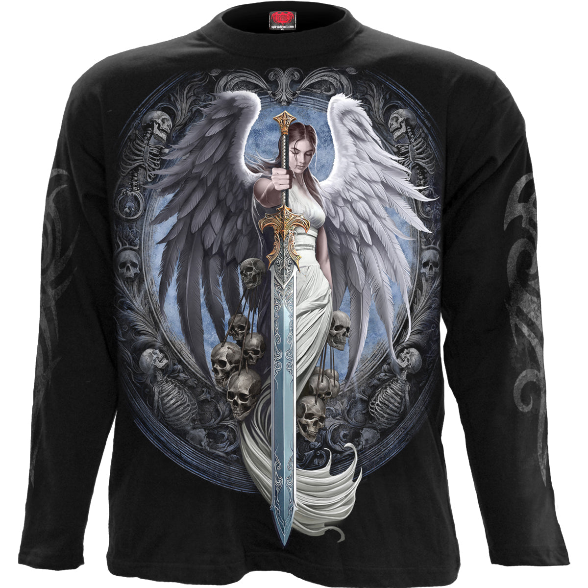 Langärmeliges T-Shirt Spiral Angel Sword