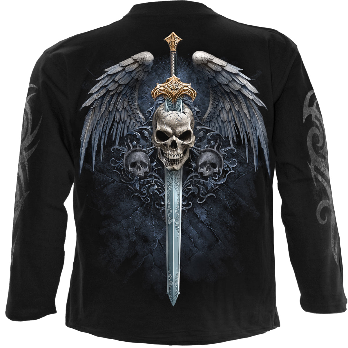 Langärmeliges T-Shirt Spiral Angel Sword