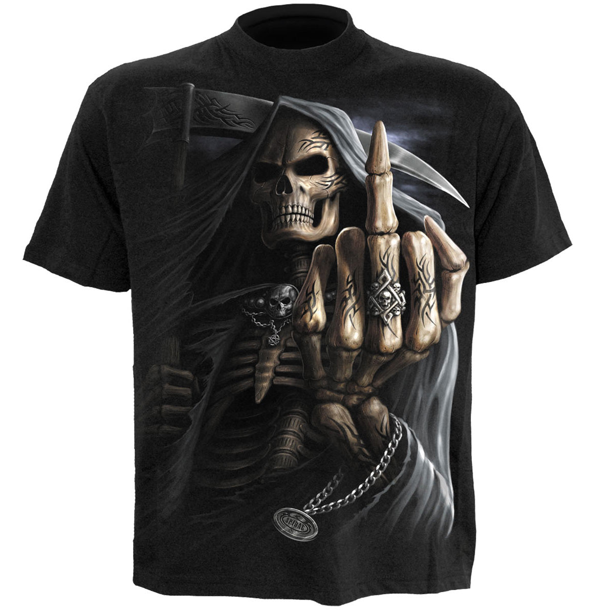 T-Shirt Spiral Bone Finger