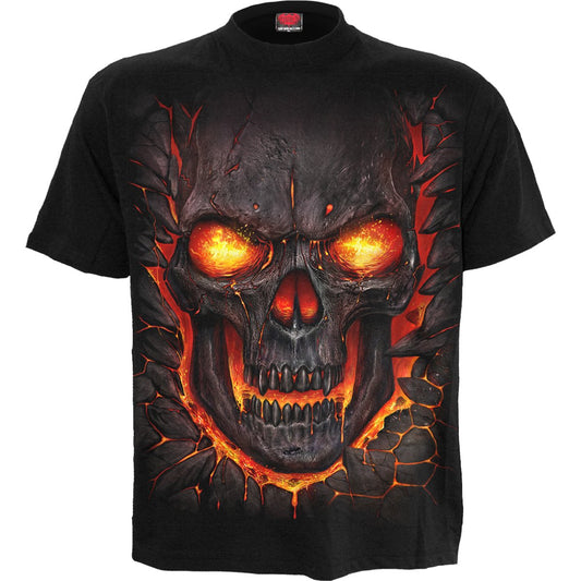 T-Shirt Spiral Skull Lava