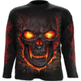 Bild in Galerie-Betrachter laden, Langärmliges T-Shirt Spiral Skull Lava
