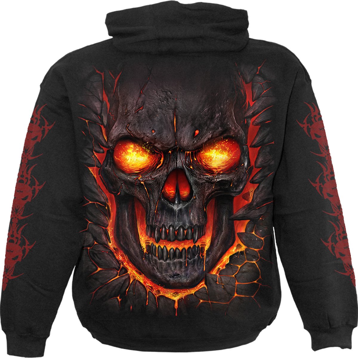 Kapuzenpullover Spiral Skull Lava