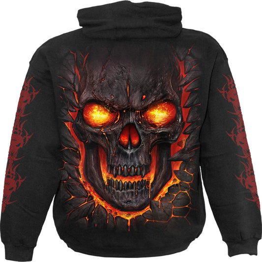Kapuzenpullover Spiral Skull Lava