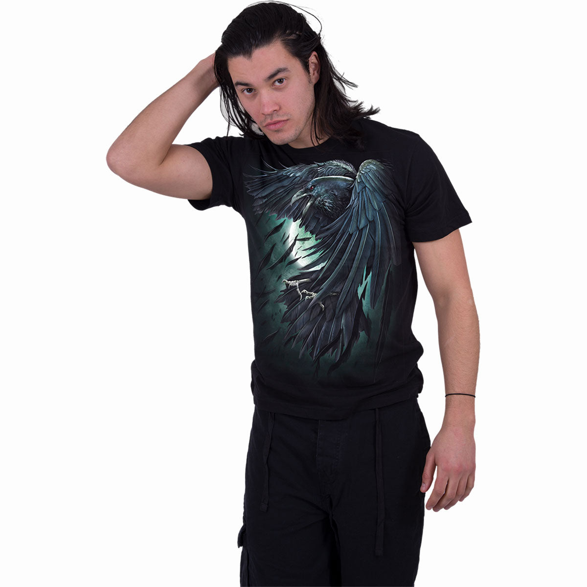 T-Shirt Spiral Shadow Raven