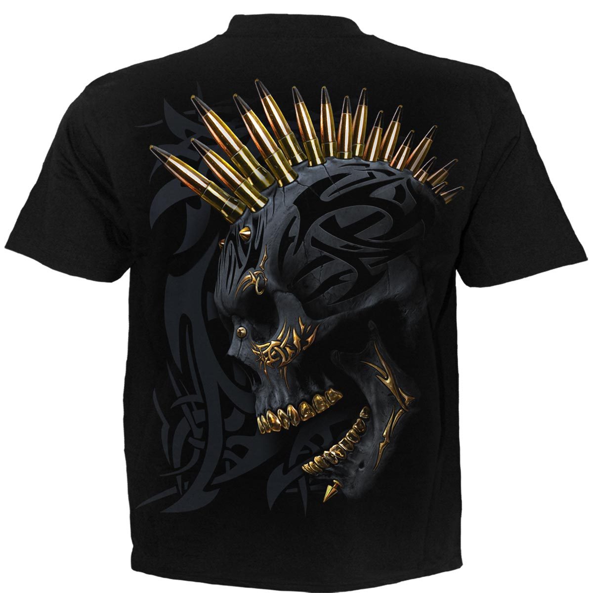 T-Shirt Spiral Schwarz Gold