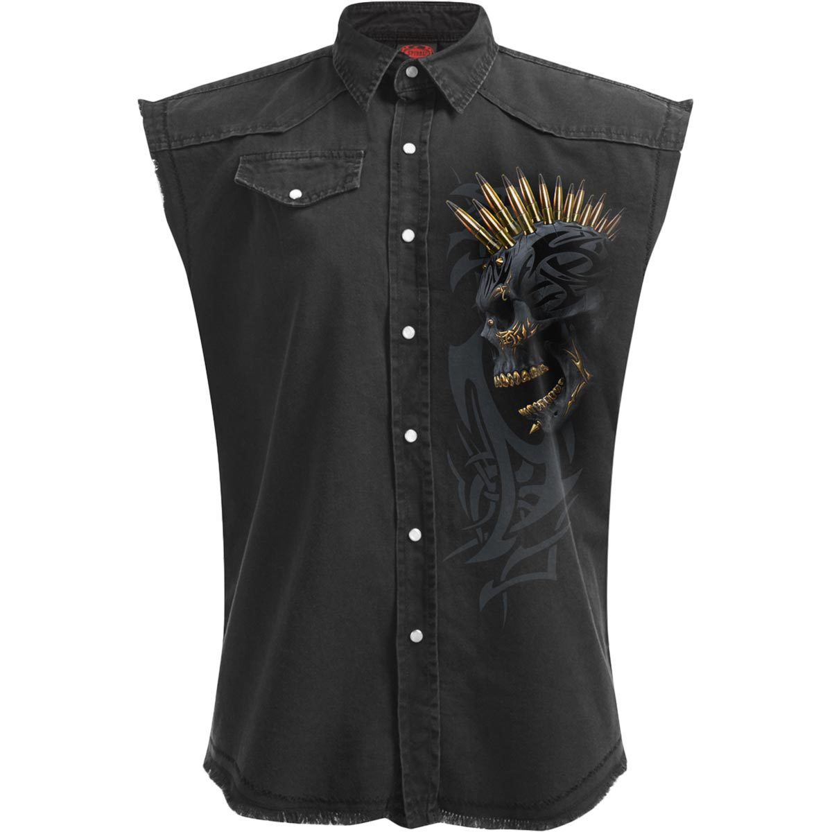 T-Shirt Spiral Schwarz Gold