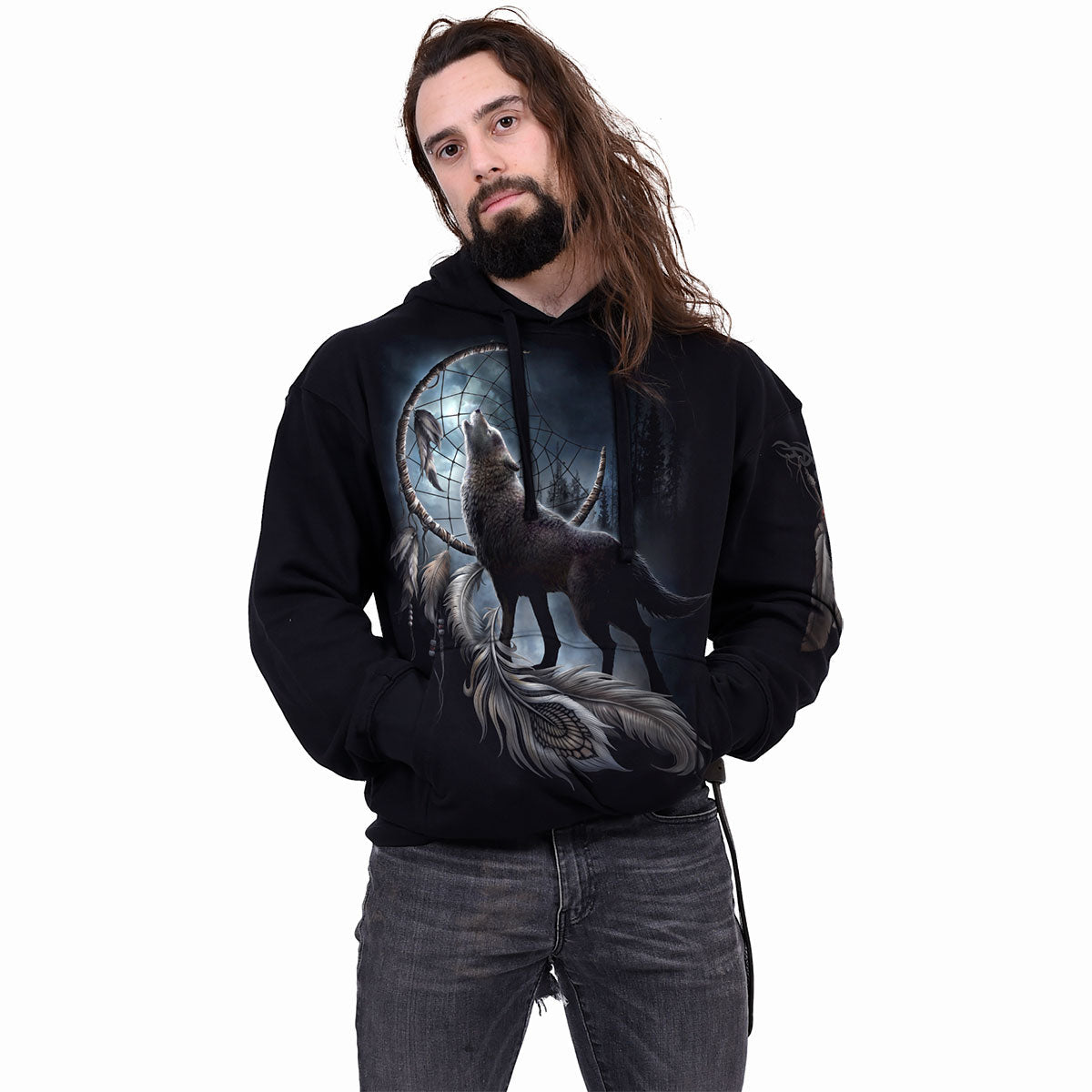 Kapuzenpullover Spirale Aus der Dunkelheit