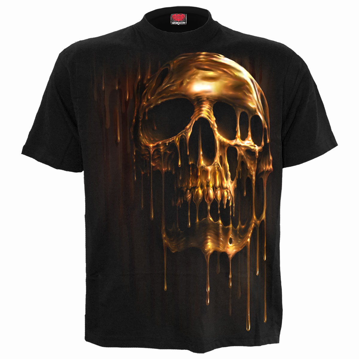 T-Shirt Spiral Dripping Gold