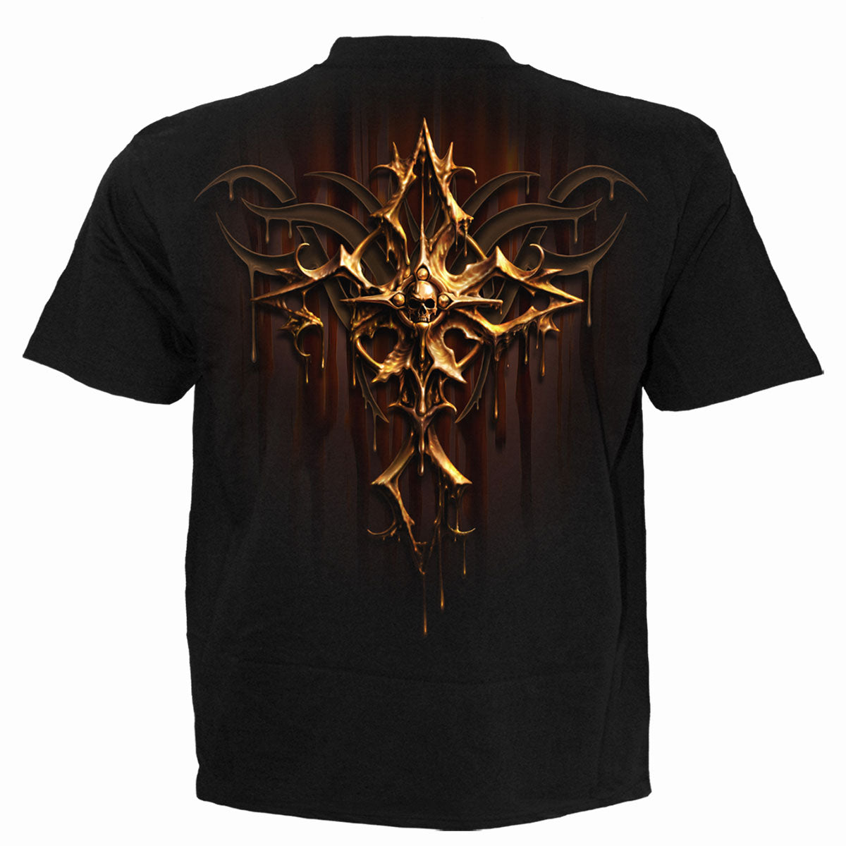 T-Shirt Spiral Dripping Gold