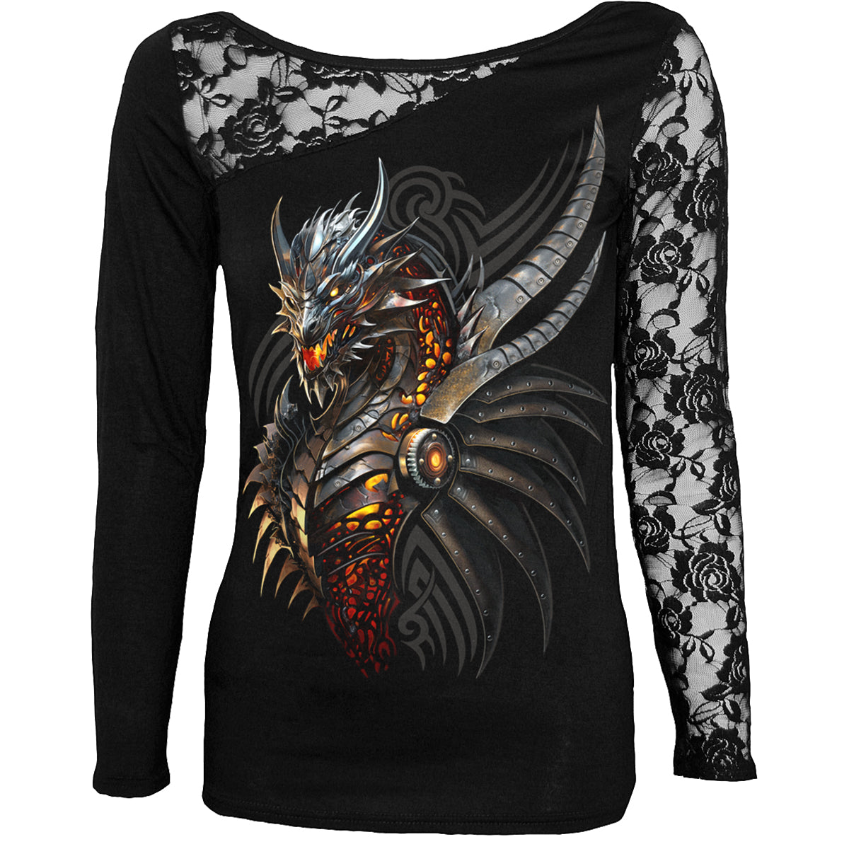Langarm-T-Shirt Spiral Razorback