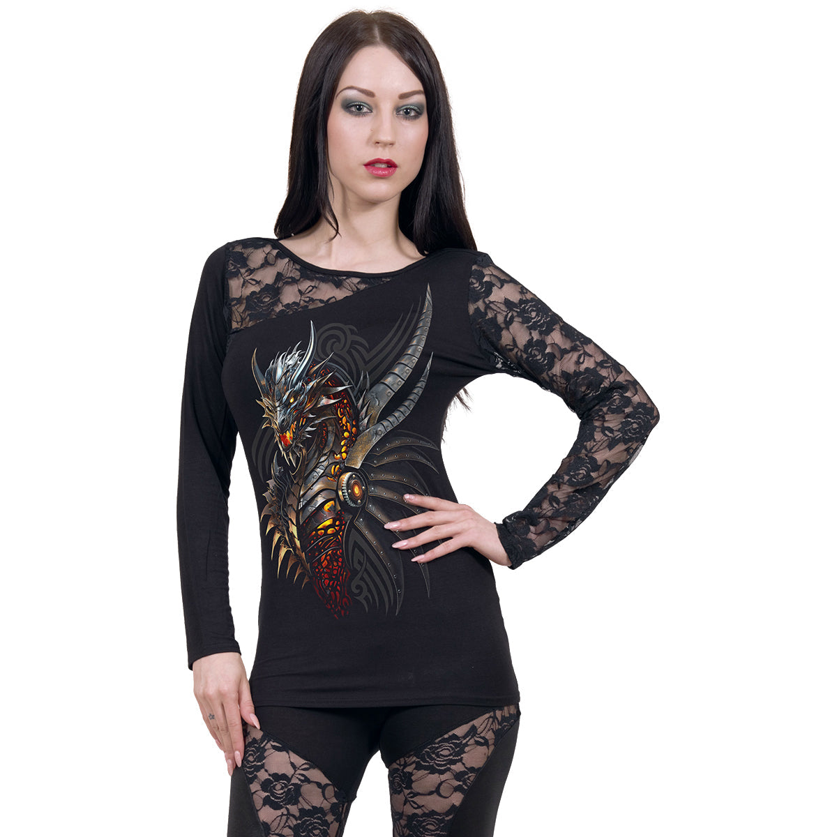 Langarm-T-Shirt Spiral Razorback