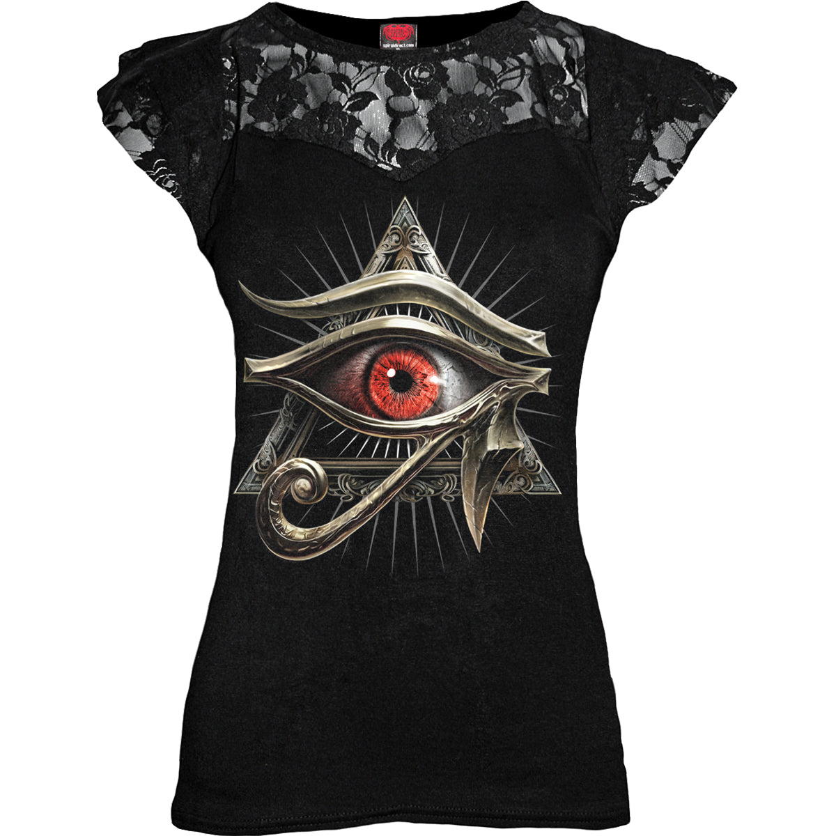 Oberteile - Kurzarm Spiral Evil Eye