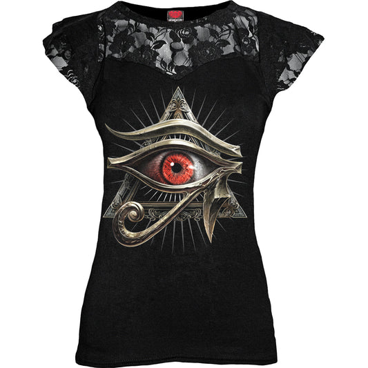 Oberteile - Kurzarm Spiral Evil Eye
