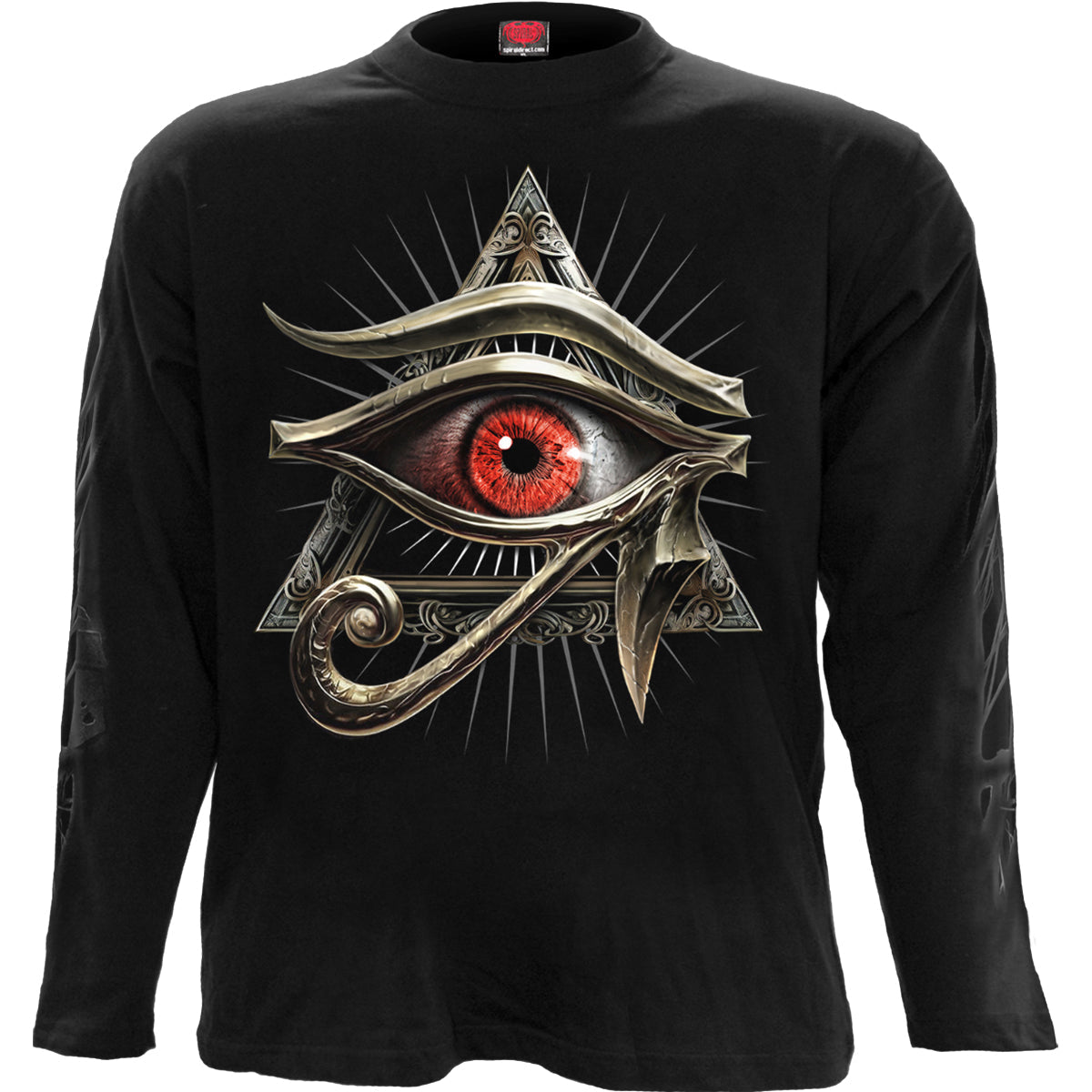 Langarm-T-Shirt Spiral Evil Eye