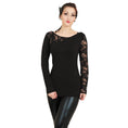 Bild in Galerie-Betrachter laden, Langarm-T-Shirt Spiral Gothic Elegance
