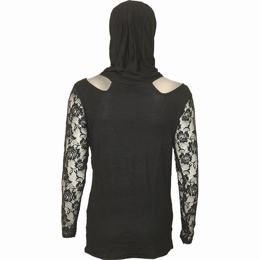 Langærmet T-shirt Spiral Gothic Elegance