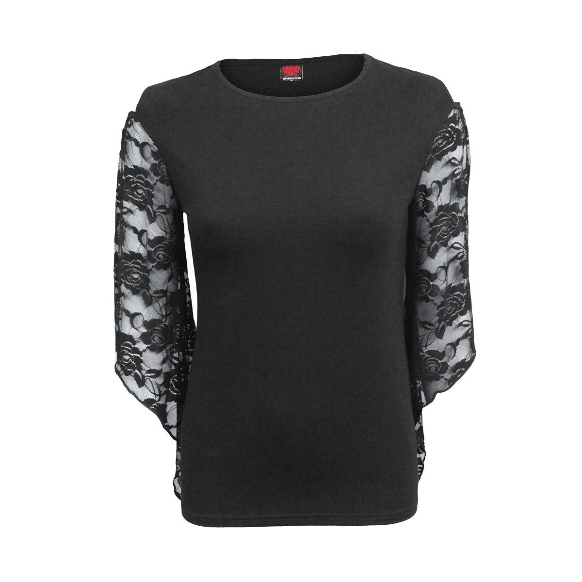 Langarm-T-Shirt Spirale Gothic Eleganz