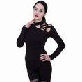 Bild in Galerie-Betrachter laden, Langarm-T-Shirt Spiral Gothic Elegance
