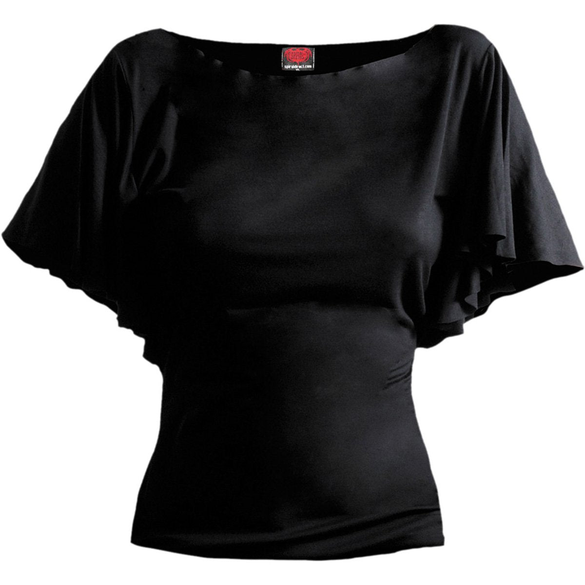 Tops – Kurzarm-Spirale Gotische Eleganz