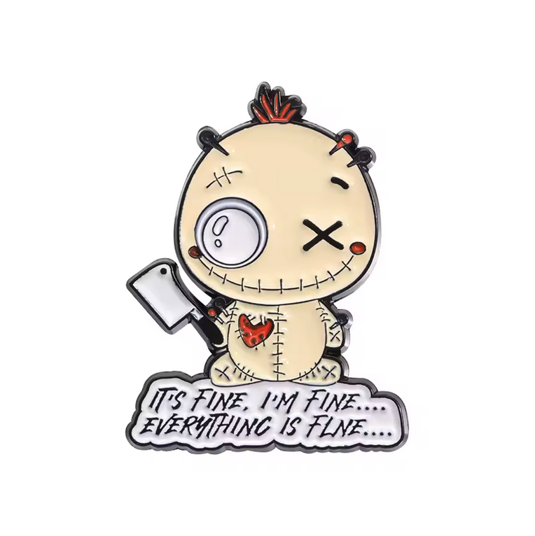 Pin Everything Is Fine Voodoo