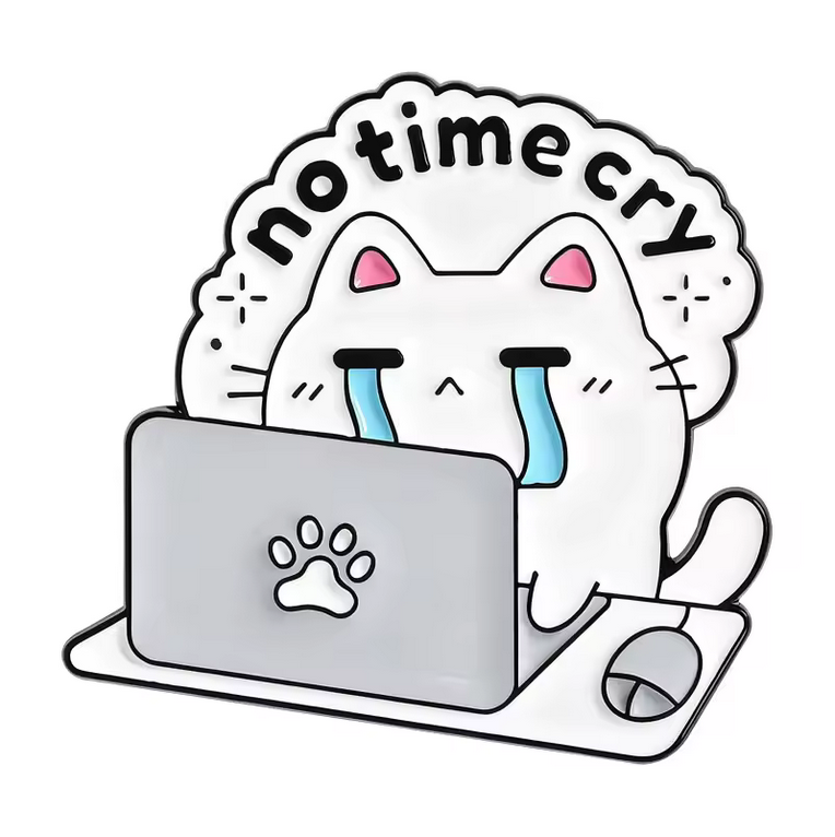 Pin No Time Cry Cat
