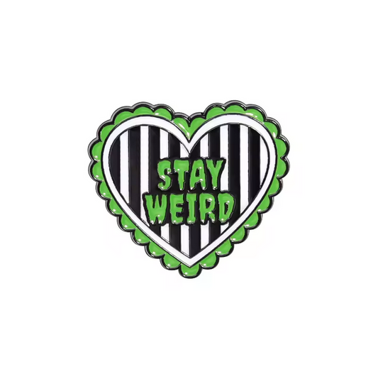 Pin Stay Weird Heart