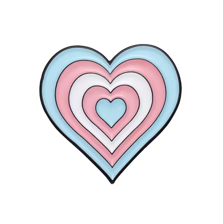 Pin Trans Heart Pride