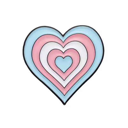 Pin Trans Heart Pride