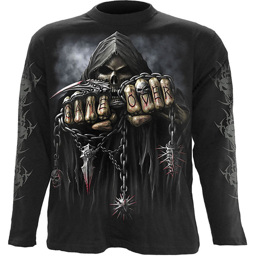 Langarmshirt Spiral Game Over